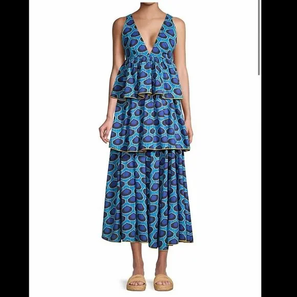 RHODE
Leela Sleeveless Print Tiered Dress - Picture 2 of 9